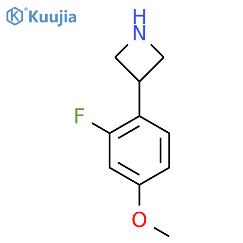 3-(2-fluoro-4-methoxyphenyl)azetidine structure