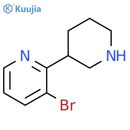 3-Bromo-2-(piperidin-3-yl)pyridine structure