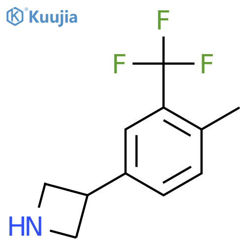 3-4-methyl-3-(trifluoromethyl)phenylazetidine structure