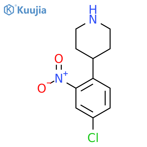 4-(4-chloro-2-nitrophenyl)piperidine structure