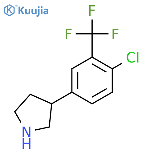 3-4-chloro-3-(trifluoromethyl)phenylpyrrolidine structure