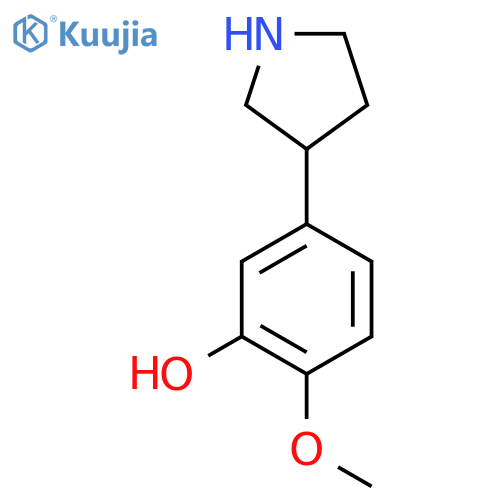 2-methoxy-5-(pyrrolidin-3-yl)phenol structure