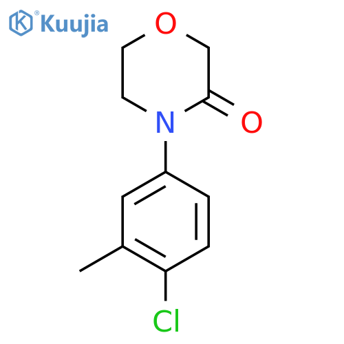 4-(4-chloro-3-methylphenyl)morpholin-3-one structure