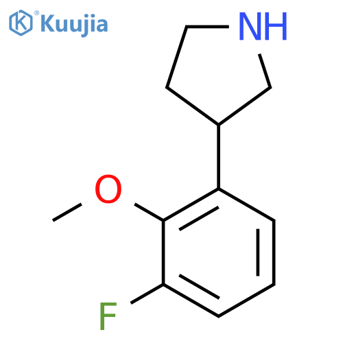3-(3-fluoro-2-methoxyphenyl)pyrrolidine structure