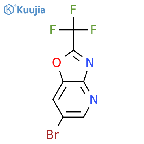 6-Bromo-2-(trifluoromethyl)oxazolo4,5-bpyridine structure