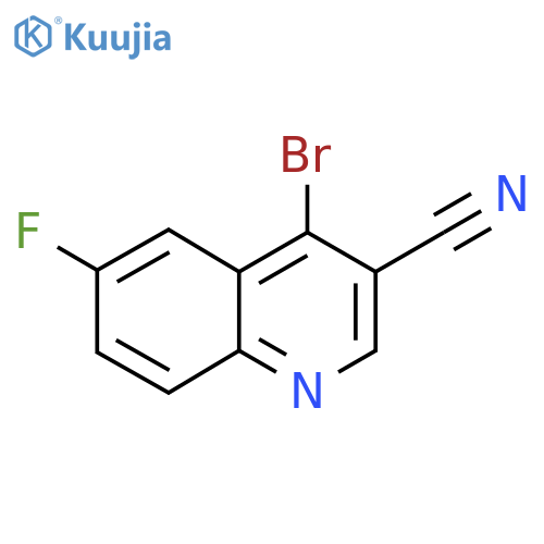 4-Bromo-6-fluoroquinoline-3-carbonitrile structure