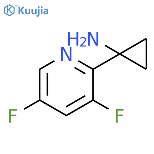 1-(3,5-Difluoropyridin-2-yl)cyclopropan-1-amine structure