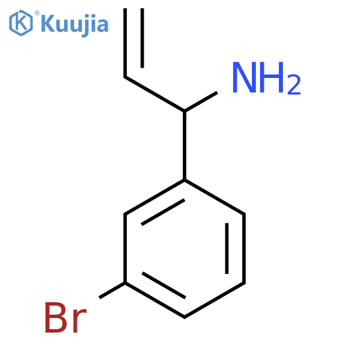1-(3-Bromophenyl)prop-2-en-1-amine structure