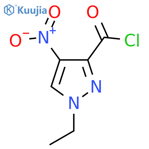 1-ethyl-4-nitro-1H-pyrazole-3-carbonyl chloride structure
