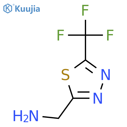 5-(trifluoromethyl)-1,3,4-thiadiazol-2-ylmethanamine structure
