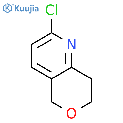 2-chloro-5H,7H,8H-pyrano4,3-bpyridine structure