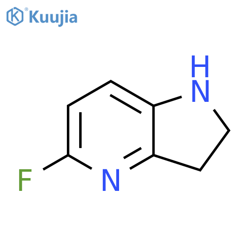 5-fluoro-1H,2H,3H-pyrrolo3,2-bpyridine structure