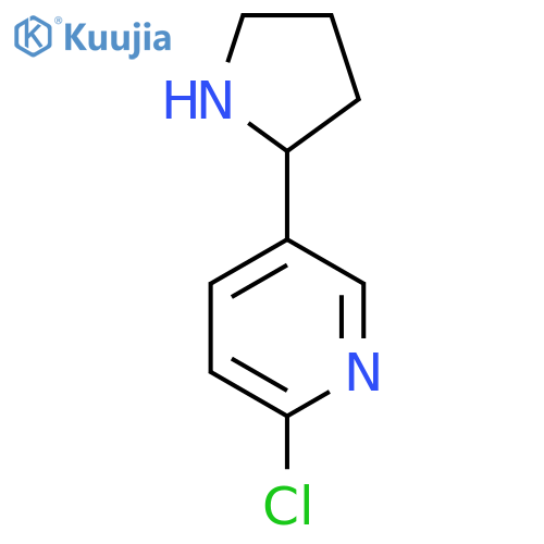 2-Chloro-5-(pyrrolidin-2-YL)pyridine structure