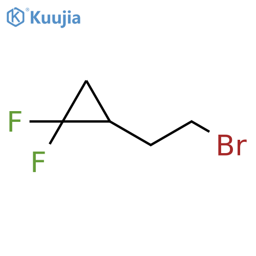 2-(2-bromoethyl)-1,1-difluorocyclopropane structure