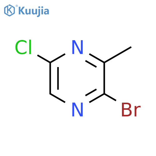 2-bromo-5-chloro-3-methyl-pyrazine structure