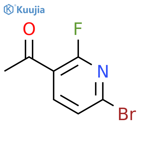 1-(6-Bromo-2-fluoropyridin-3-YL)ethanone structure