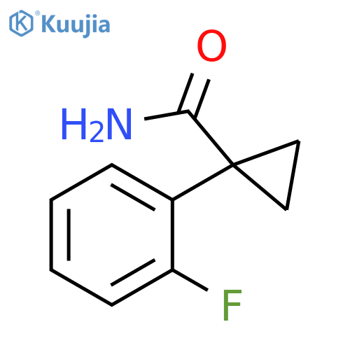 1-(2-Fluorophenyl)cyclopropane-1-carboxamide structure