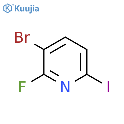 3-Bromo-2-fluoro-6-iodopyridine structure