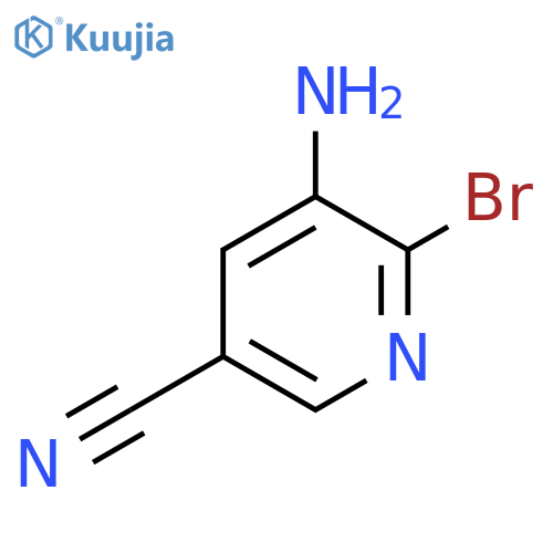 5-amino-6-bromo-pyridine-3-carbonitrile structure