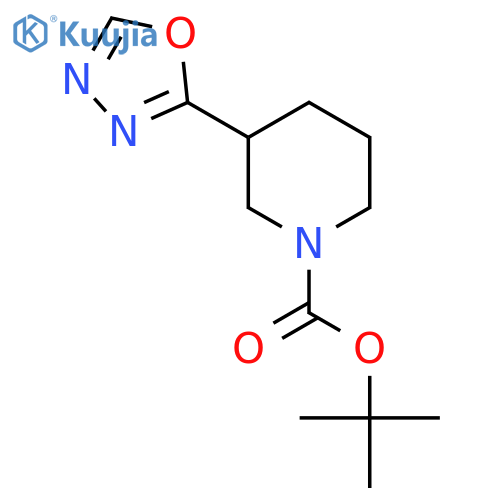 Tert-butyl 3-(1,3,4-oxadiazol-2-YL)piperidine-1-carboxylate structure