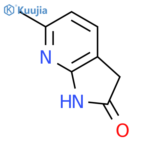 6-methyl-1,3-dihydropyrrolo[2,3-b]pyridin-2-one structure