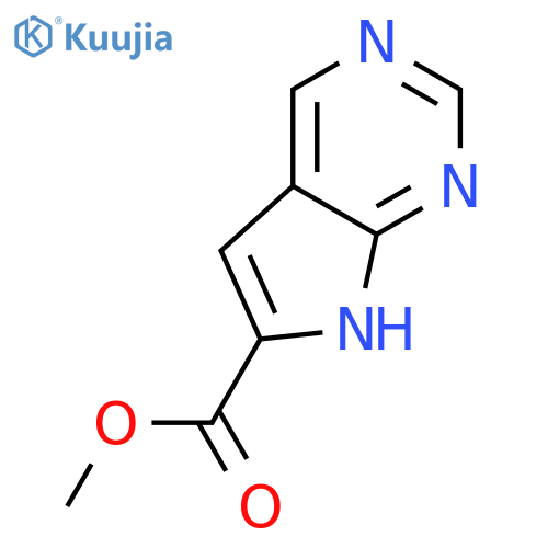 Methyl 7H-pyrrolo[2,3-d]pyrimidine-6-carboxylate structure