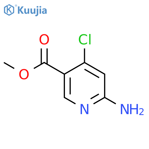 Methyl 6-amino-4-chloronicotinate structure