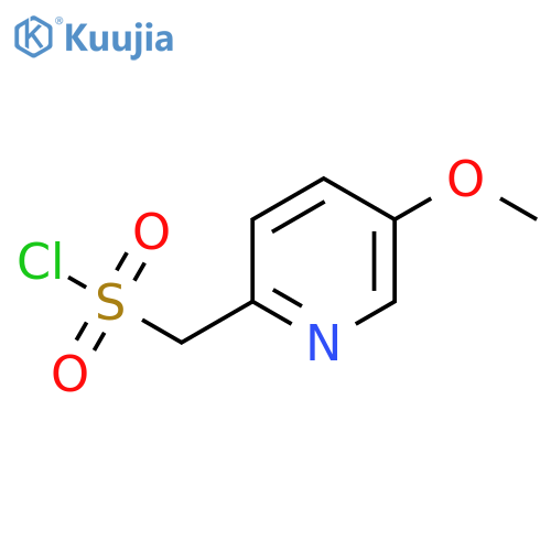 (5-methoxypyridin-2-yl)methanesulfonyl chloride structure