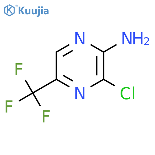3-Chloro-5-(trifluoromethyl)pyrazin-2-amine structure