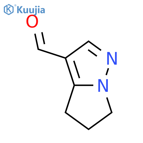 4H,5H,6H-pyrrolo[1,2-b]pyrazole-3-carbaldehyde structure