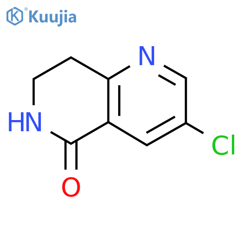 3-chloro-7,8-dihydro-6H-1,6-naphthyridin-5-one structure