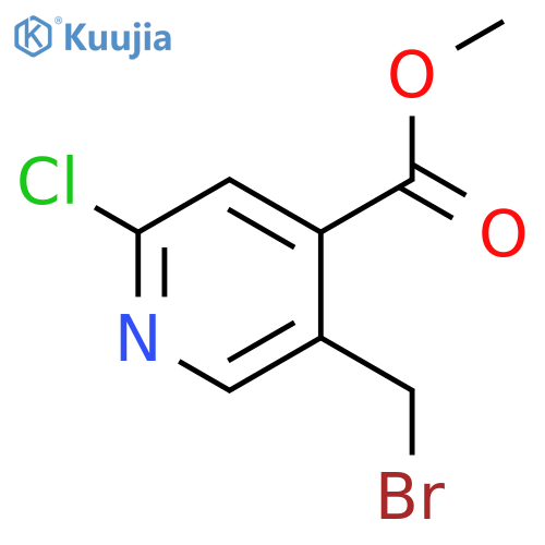 Methyl 5-(bromomethyl)-2-chloroisonicotinate structure