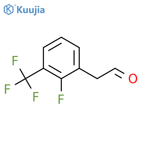 2-[2-fluoro-3-(trifluoromethyl)phenyl]acetaldehyde structure