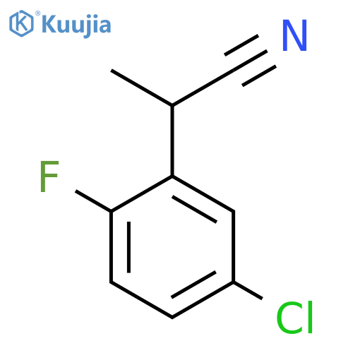 2-(5-Chloro-2-fluorophenyl)propanenitrile structure