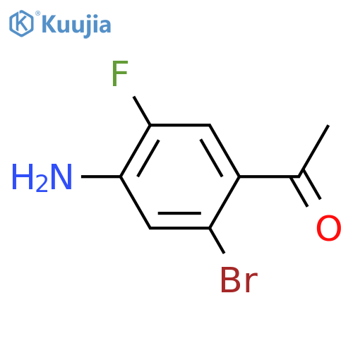 1-(4-amino-2-bromo-5-fluorophenyl)ethan-1-one structure