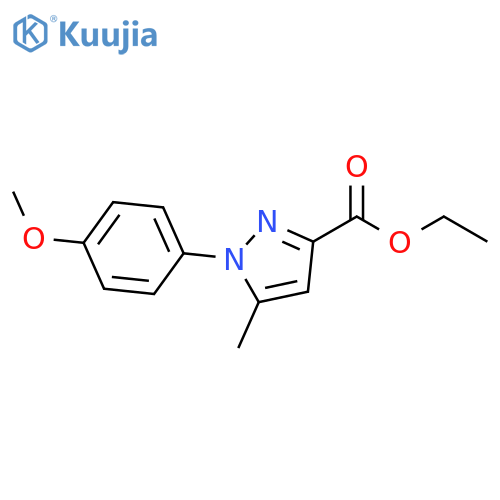 Ethyl 1-(4-methoxyphenyl)-5-methyl-1H-pyrazole-3-carboxylate structure