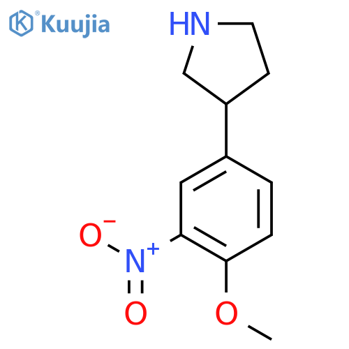 3-(4-methoxy-3-nitrophenyl)pyrrolidine structure