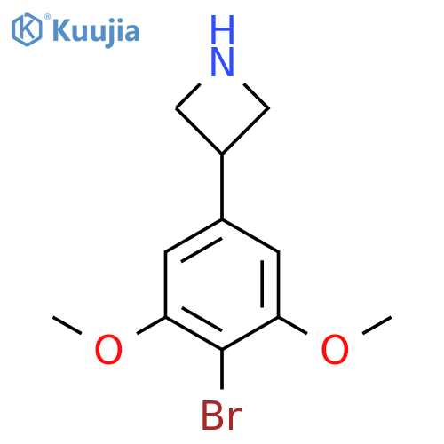 3-(4-bromo-3,5-dimethoxyphenyl)azetidine structure