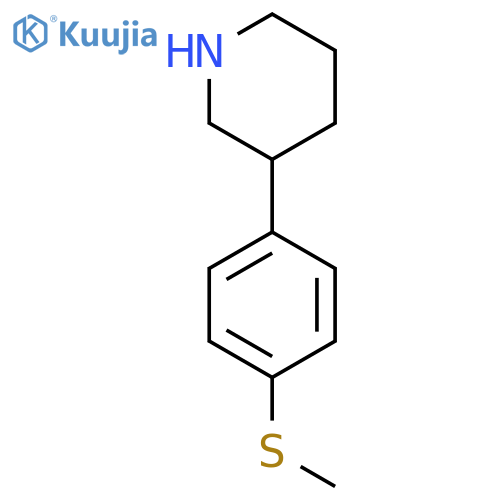 3-(4-(Methylthio)phenyl)piperidine structure