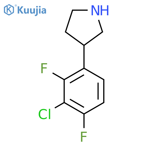 3-(3-chloro-2,4-difluorophenyl)pyrrolidine structure