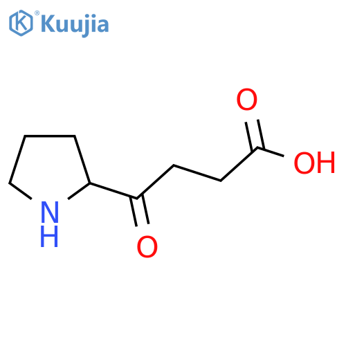 4-oxo-4-(pyrrolidin-2-yl)butanoic acid structure