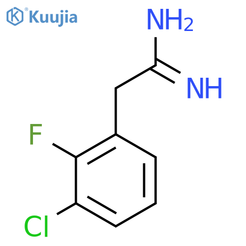2-(3-Chloro-2-fluorophenyl)ethanimidamide structure