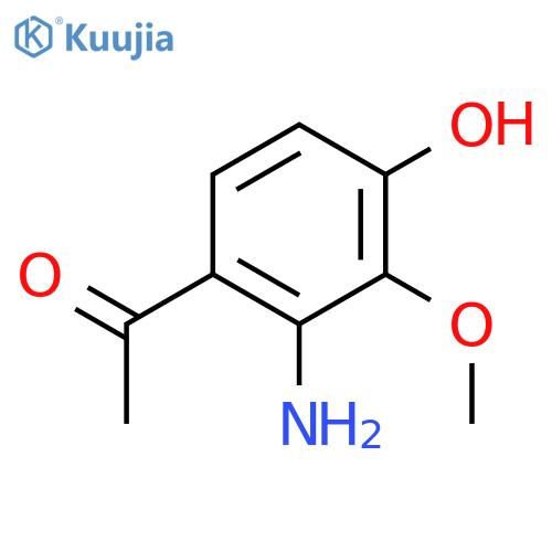 1-(2-Amino-4-hydroxy-3-methoxyphenyl)ethanone structure