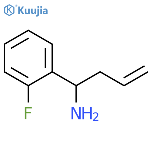 1-(2-FLUOROPHENYL)BUT-3-EN-1-AMINE structure