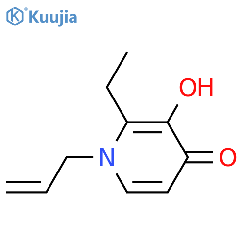 4(1H)-Pyridinone,2-ethyl-3-hydroxy-1-(2-propen-1-yl)- structure