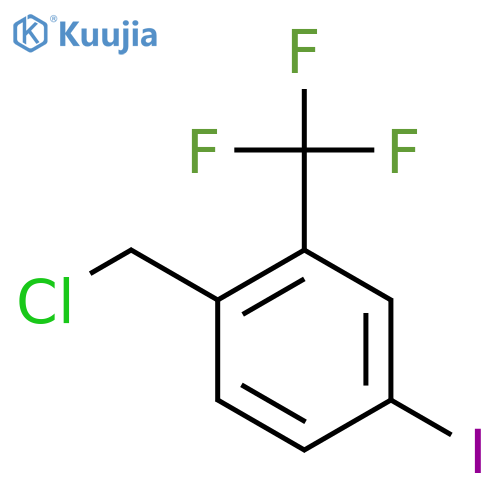 4-Iodo-2-(trifluoromethyl)benzyl chloride structure