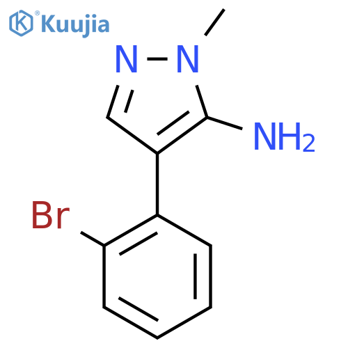 4-(2-bromophenyl)-1-methyl-1H-pyrazol-5-amine structure