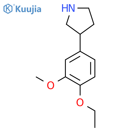 3-(4-ethoxy-3-methoxyphenyl)pyrrolidine structure