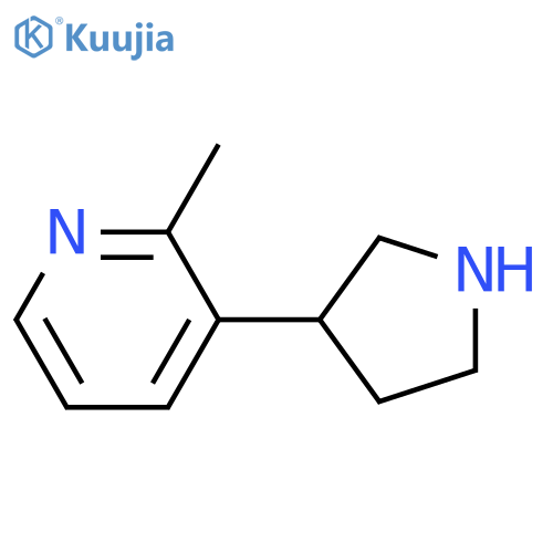 2-methyl-3-(pyrrolidin-3-yl)pyridine structure