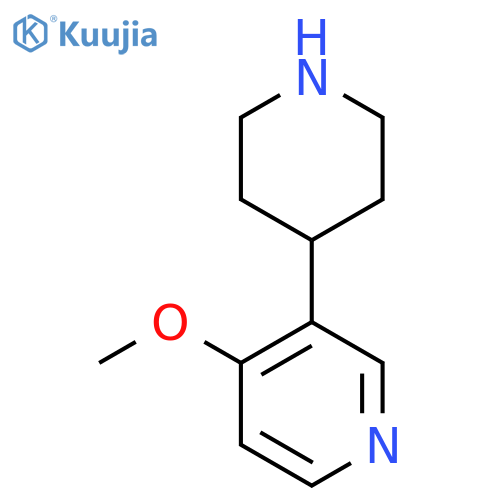 4-Methoxy-3-(piperidin-4-yl)pyridine structure